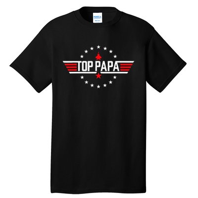 Fathers Day Gift Papa From Grandkids Son Daughter Tall T-Shirt