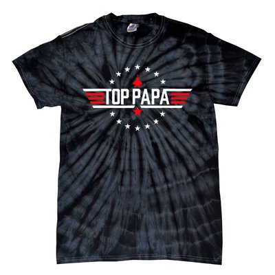 Fathers Day Gift Papa From Grandkids Son Daughter Tie-Dye T-Shirt