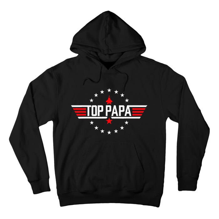 Fathers Day Gift Papa From Grandkids Son Daughter Tall Hoodie