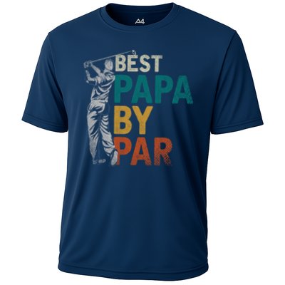 Fathers Day Golfer Dad Golfing Best Papa By Par Funny Golf Performance Shirt
