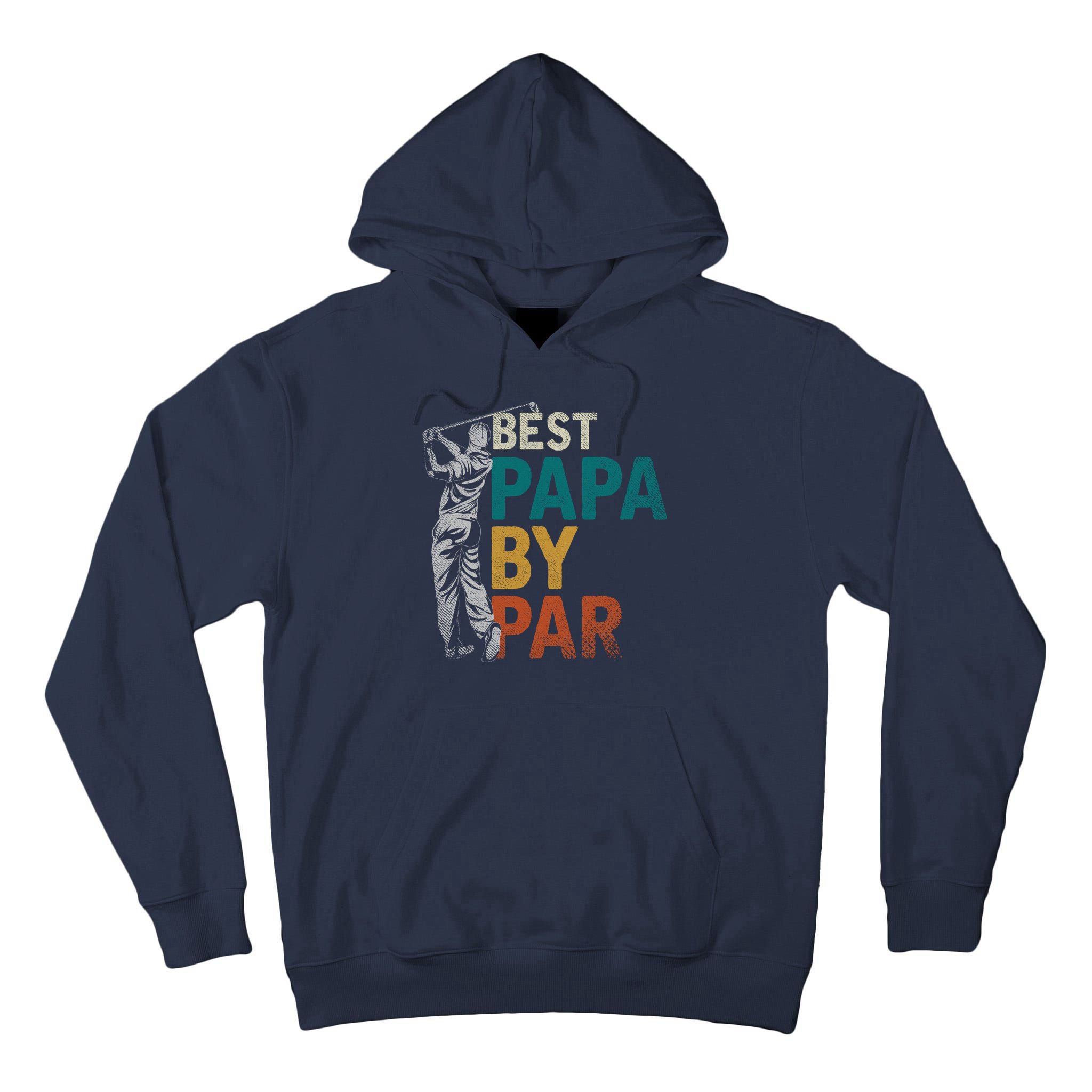 Fathers Day Golfer Dad Golfing Best Papa By Par Funny Golf Tall Hoodie