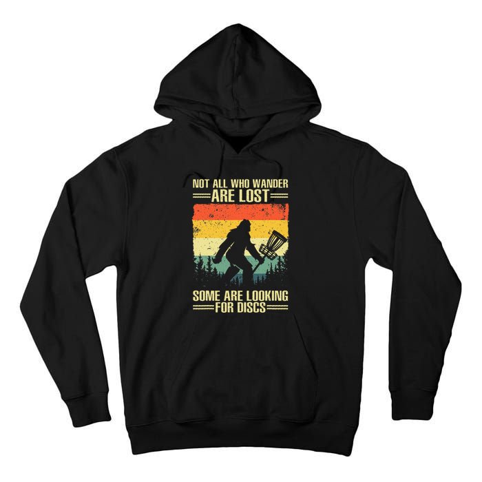 Funny Disc Golf Art For Men Women Kids Disc Golf Player Tall Hoodie