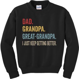 Fathers Day Gift From Grandkids Dad Grandpa Great Grandpa Kids Sweatshirt