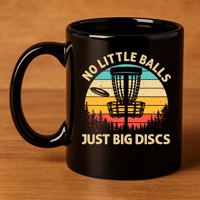 Funny Disc Golf Design 11oz C Handle Ceramic Mug