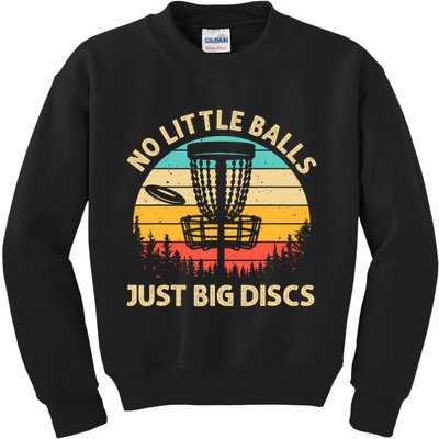 Funny Disc Golf Design Kids Sweatshirt