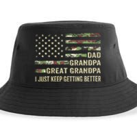 Fathers Day Gift From Grandkids Dad Grandpa Great Grandpa Sustainable Bucket Hat