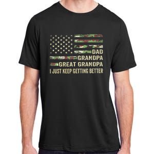 Fathers Day Gift From Grandkids Dad Grandpa Great Grandpa Adult ChromaSoft Performance T-Shirt