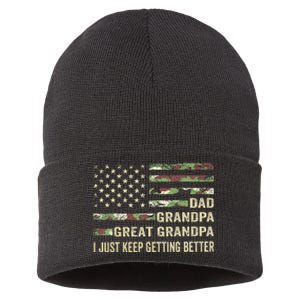 Fathers Day Gift From Grandkids Dad Grandpa Great Grandpa Sustainable Knit Beanie