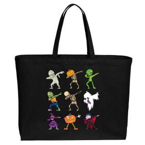 Funny Dabbing Halloween Skeleton Pumpkin Mummy Dab Meaningful Gift Cotton Canvas Jumbo Tote