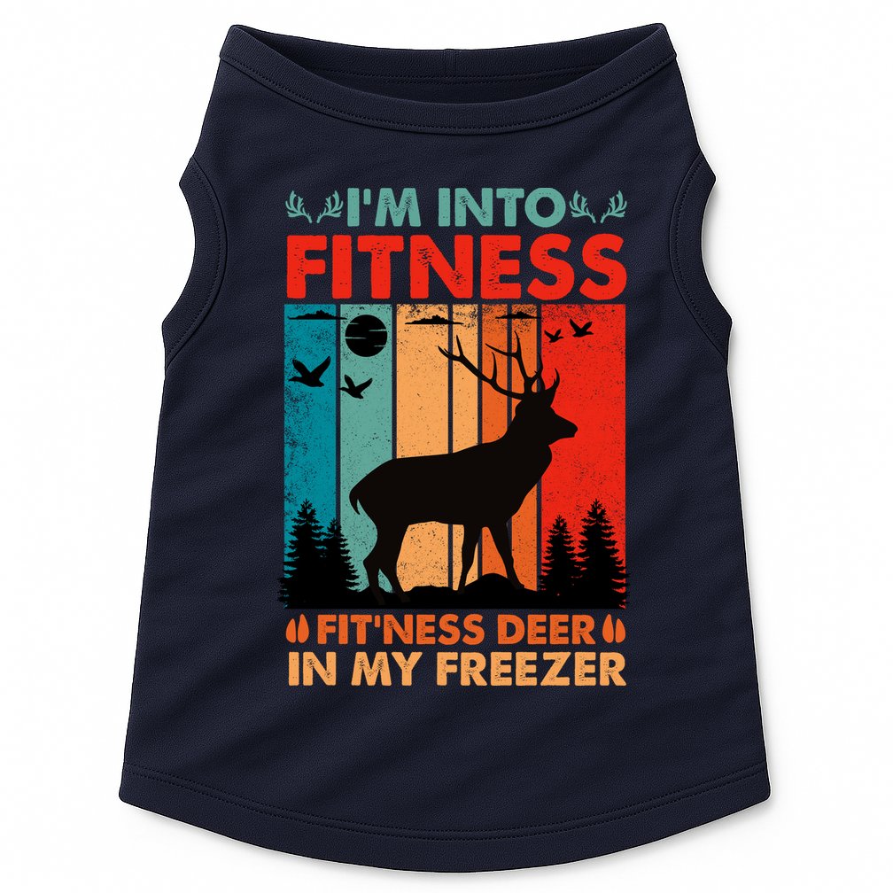 Funny Deer Hunter Gift Doggie Tank