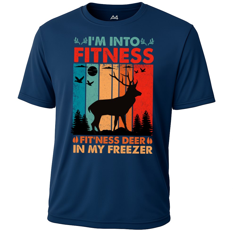 Funny Deer Hunter Gift Cooling Performance Crew T-Shirt