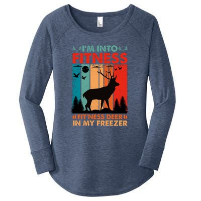 Funny Deer Hunter Gift Women's Perfect Tri Tunic Long Sleeve Shirt