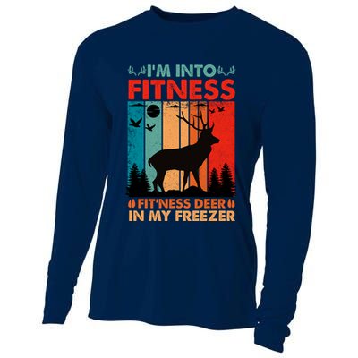 Funny Deer Hunter Gift Cooling Performance Long Sleeve Crew