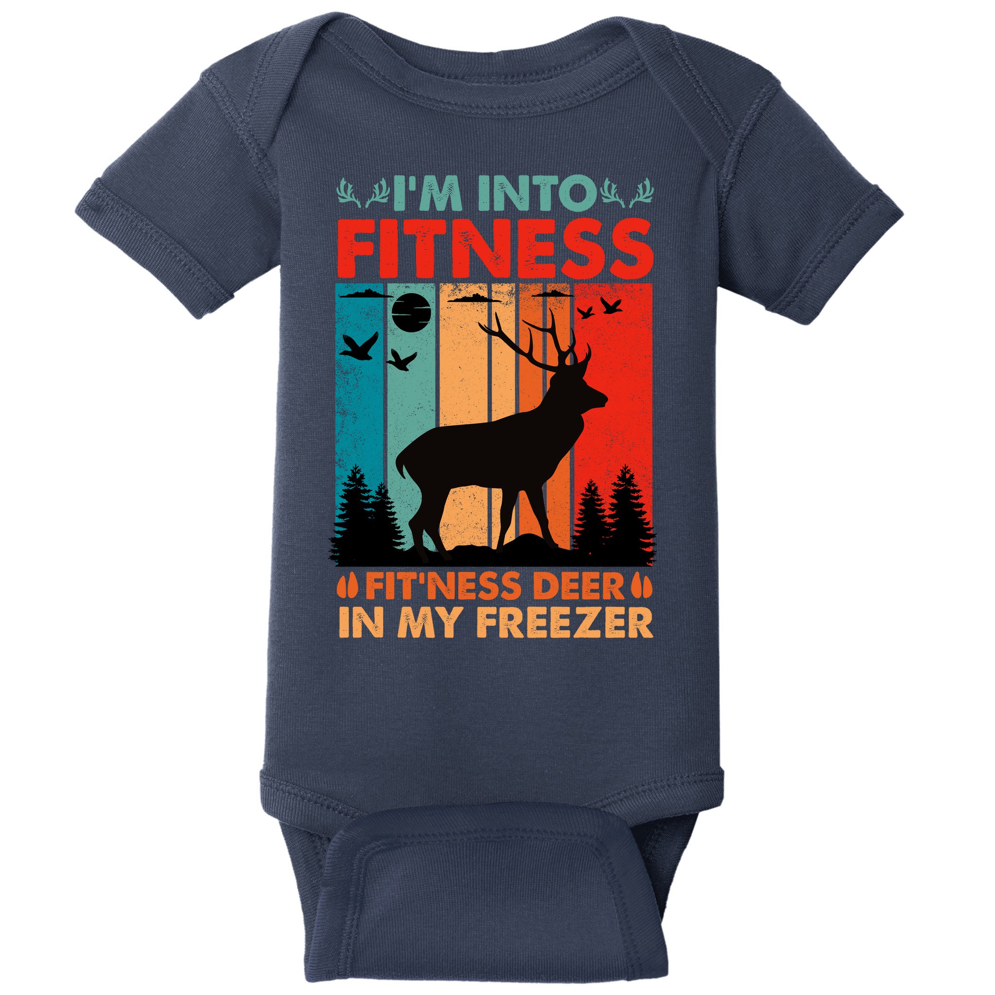 Funny Deer Hunter Gift Baby Bodysuit