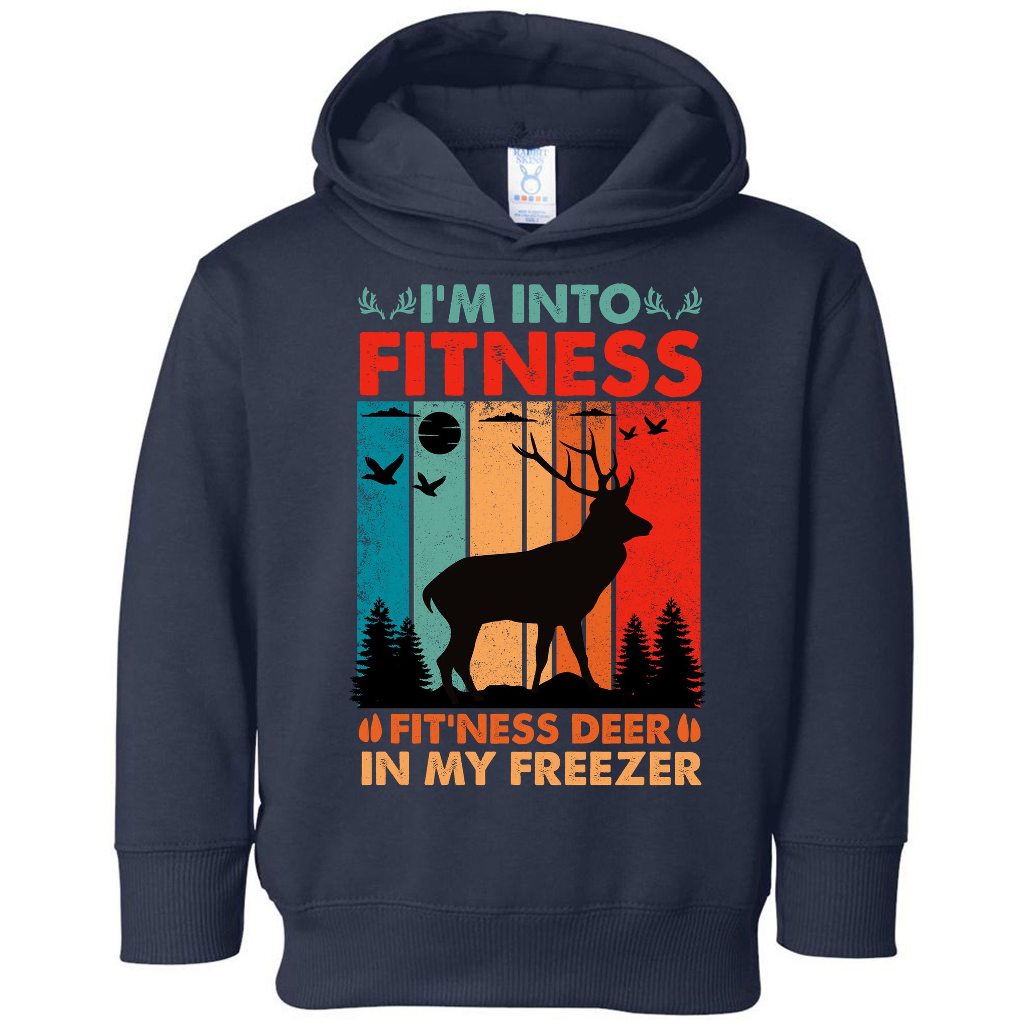 Funny Deer Hunter Gift Toddler Hoodie