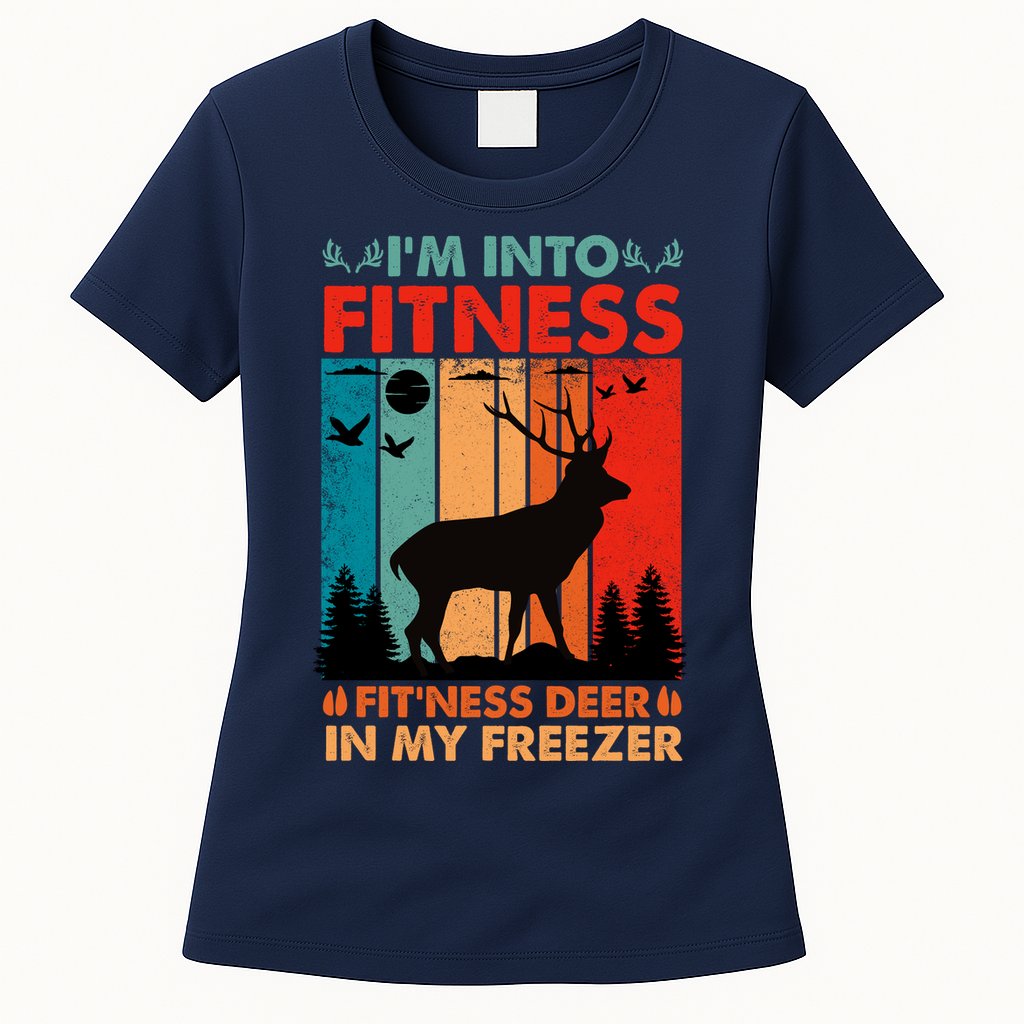 Funny Deer Hunter Gift Womens T-Shirt