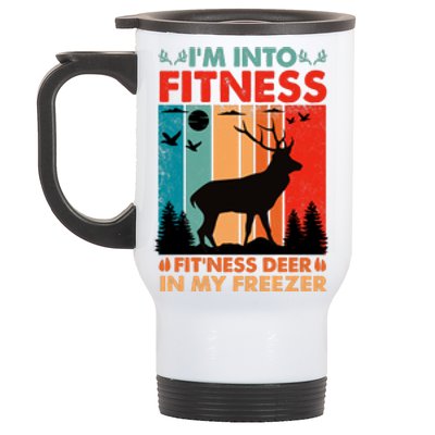 Funny Deer Hunter Gift Stainless Steel Travel Mug