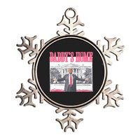 Funny Daddys Home Trump 2024 Take America Back 2024 Metallic Star Ornament