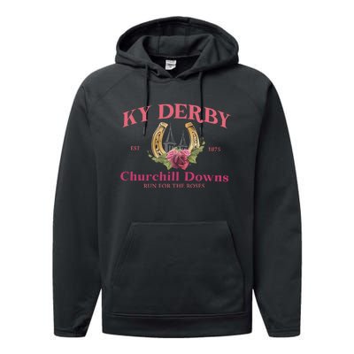 Frauen Derby Horse Racing Performance Fleece Hoodie