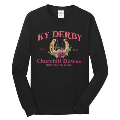 Frauen Derby Horse Racing Tall Long Sleeve T-Shirt