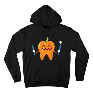 Funny Dental Halloween Tooth Pumpkin Dentist Hoodie