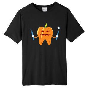 Funny Dental Halloween Tooth Pumpkin Dentist Tall Fusion ChromaSoft Performance T-Shirt