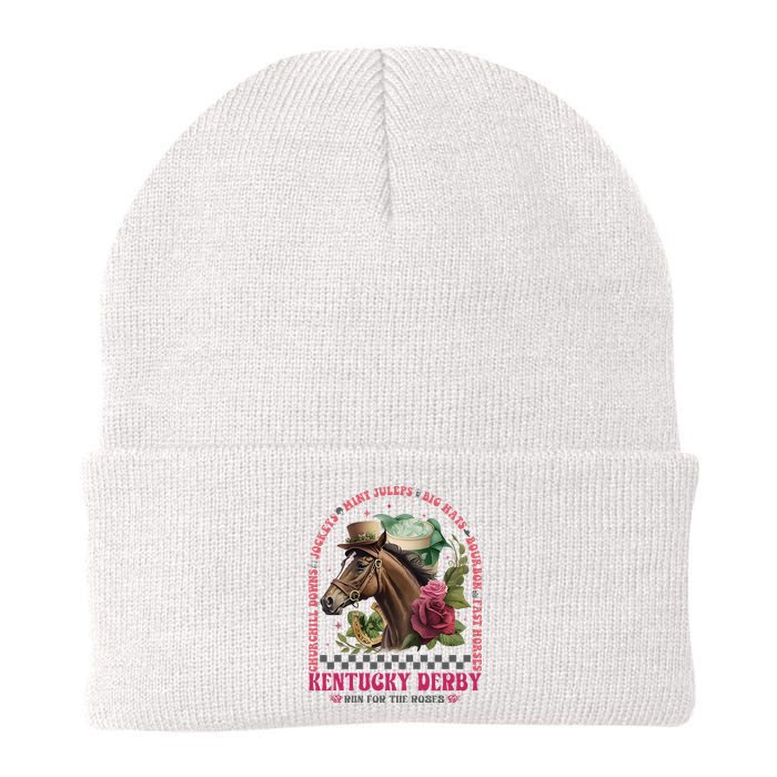 Frauen Derby Horse Racing Knit Cap Winter Beanie