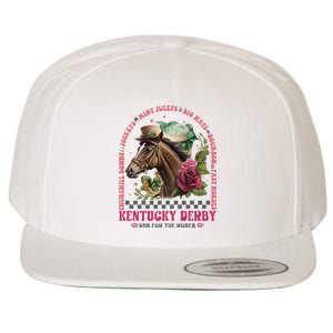 Frauen Derby Horse Racing Wool Snapback Cap