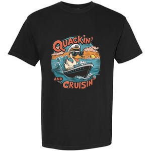 Funny Duck Hunting Hiding Cruise Duck Hunter Cruise Ship Garment-Dyed Heavyweight T-Shirt