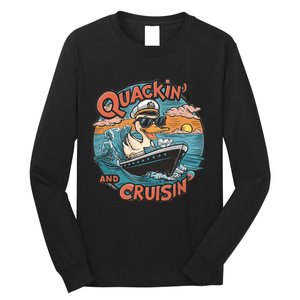 Funny Duck Hunting Hiding Cruise Duck Hunter Cruise Ship Long Sleeve Shirt