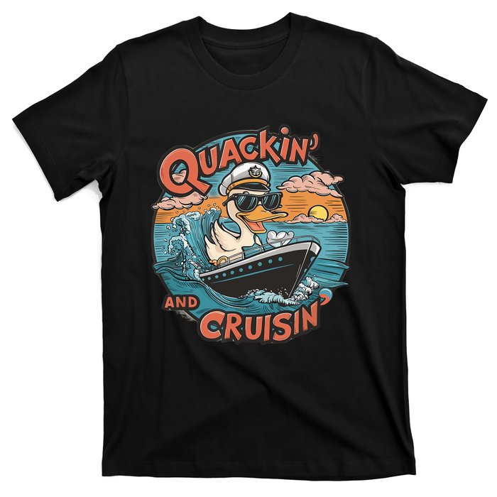 Funny Duck Hunting Hiding Cruise Duck Hunter Cruise Ship T-Shirt