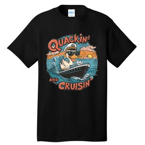 Funny Duck Hunting Hiding Cruise Duck Hunter Cruise Ship Tall T-Shirt