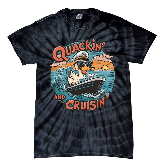 Funny Duck Hunting Hiding Cruise Duck Hunter Cruise Ship Tie-Dye T-Shirt