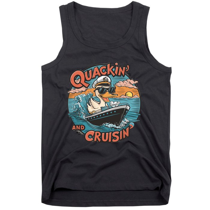 Funny Duck Hunting Hiding Cruise Duck Hunter Cruise Ship Tank Top