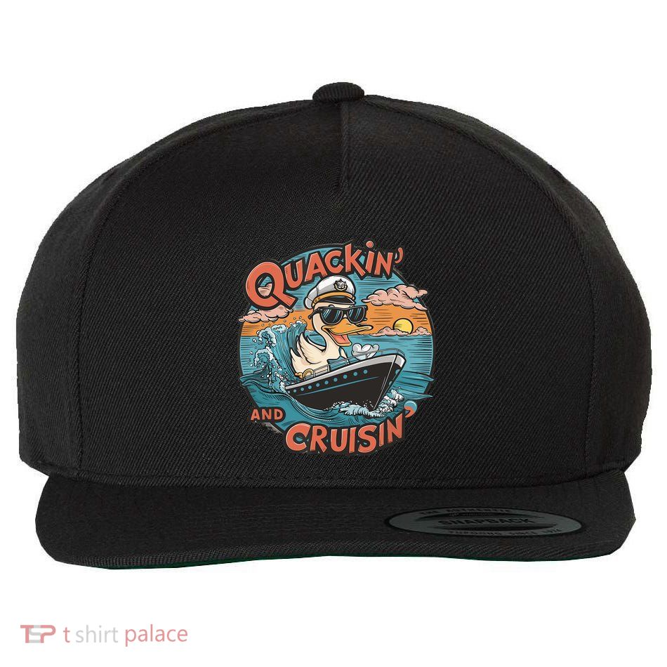 Funny Duck Hunting Hiding Cruise Duck Hunter Cruise Ship Wool Snapback Cap