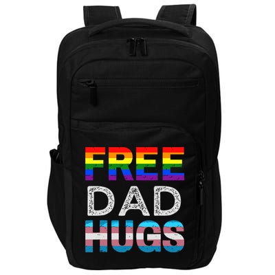 Free Dad Hugs Pride Month Proud Ally Impact Tech Backpack