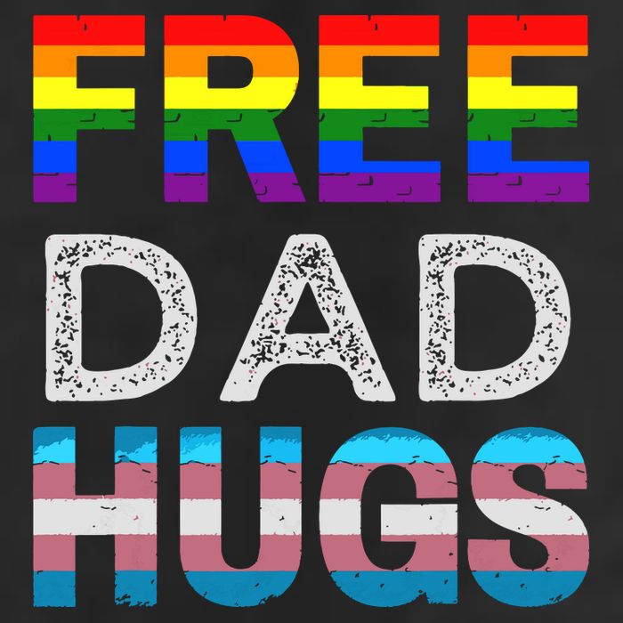Free Dad Hugs Pride Month Proud Ally Adult Drive Performance Visor