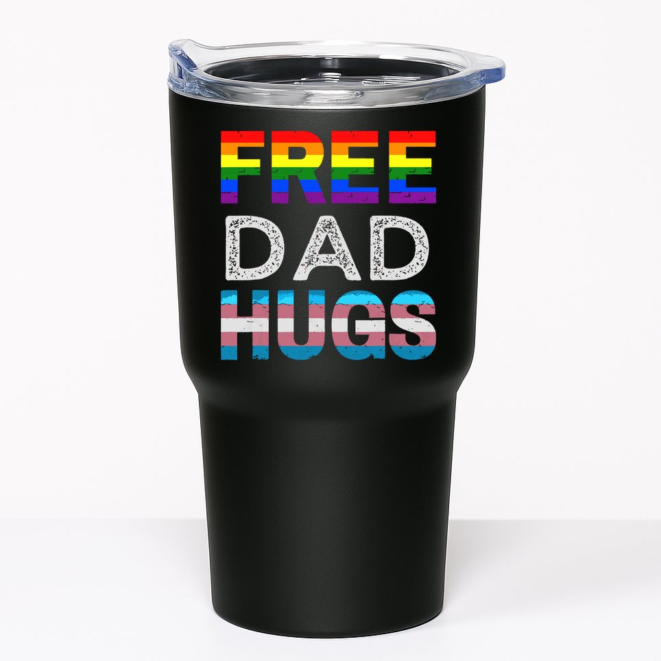 Free Dad Hugs Pride Month Proud Ally Tumbler