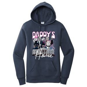 Funny Daddys Home Trump 90s Bootleg Style Women's Pullover Hoodie