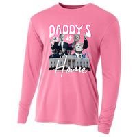 Funny Daddys Home Trump 90s Bootleg Style Cooling Performance Long Sleeve Crew