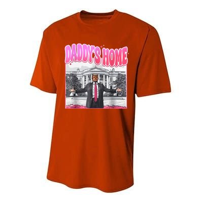 Funny Daddys Home Trump 2024 Take America Back 2024 Performance Sprint T-Shirt