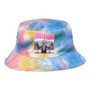 Funny Daddys Home Trump 2024 Take America Back 2024 Tie Dye Newport Bucket Hat