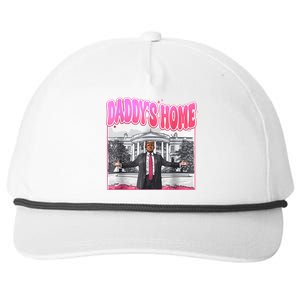 Funny Daddys Home Trump 2024 Take America Back 2024 Snapback Five-Panel Rope Hat