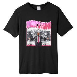 Funny Daddys Home Trump 2024 Take America Back 2024 Tall Fusion ChromaSoft Performance T-Shirt