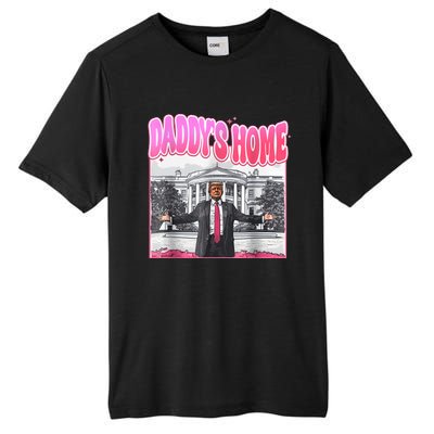 Funny Daddys Home Trump 2024 Take America Back 2024 Tall Fusion ChromaSoft Performance T-Shirt