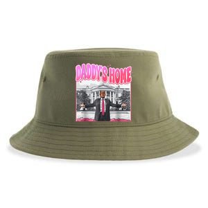 Funny Daddys Home Trump 2024 Take America Back 2024 Sustainable Bucket Hat