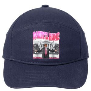 Funny Daddys Home Trump 2024 Take America Back 2024 7-Panel Snapback Hat