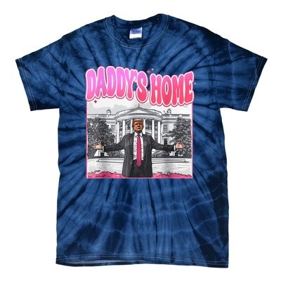 Funny Daddys Home Trump 2024 Take America Back 2024 Tie-Dye T-Shirt