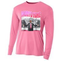 Funny Daddys Home Trump 2024 Take America Back 2024 Cooling Performance Long Sleeve Crew