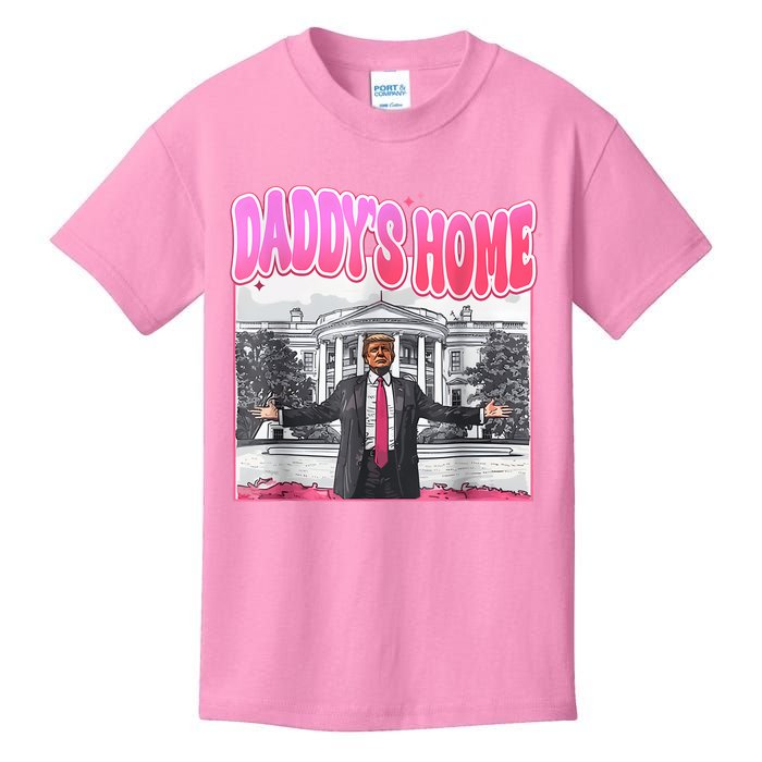 Funny Daddys Home Trump 2024 Take America Back 2024 Kids T-Shirt